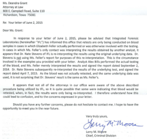 Moore letter