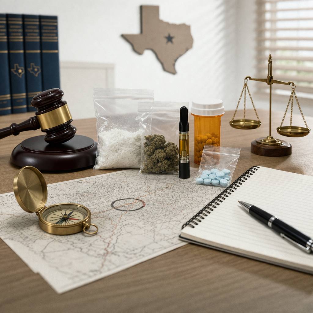 Drug Possession Charges in Texas: The Penalty Groups the Quantity Thresholds and the Defenses That Actually Work