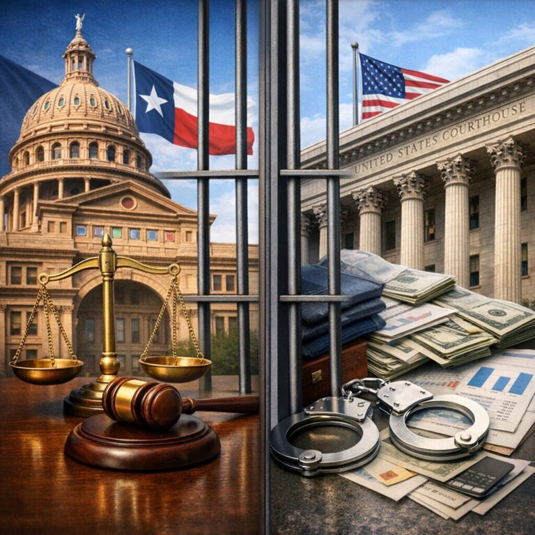 White-Collar Crime Sentencing in Texas: State Court, Federal Court, and Why the Difference Matters