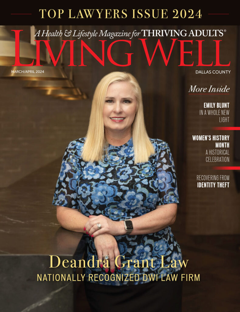 Deandra Grant Featured on Front Cover of Living Well Dallas County