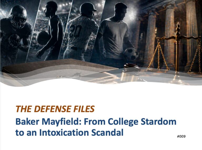 Baker Mayfield: From College Stardom to a Public Intoxication Scandal