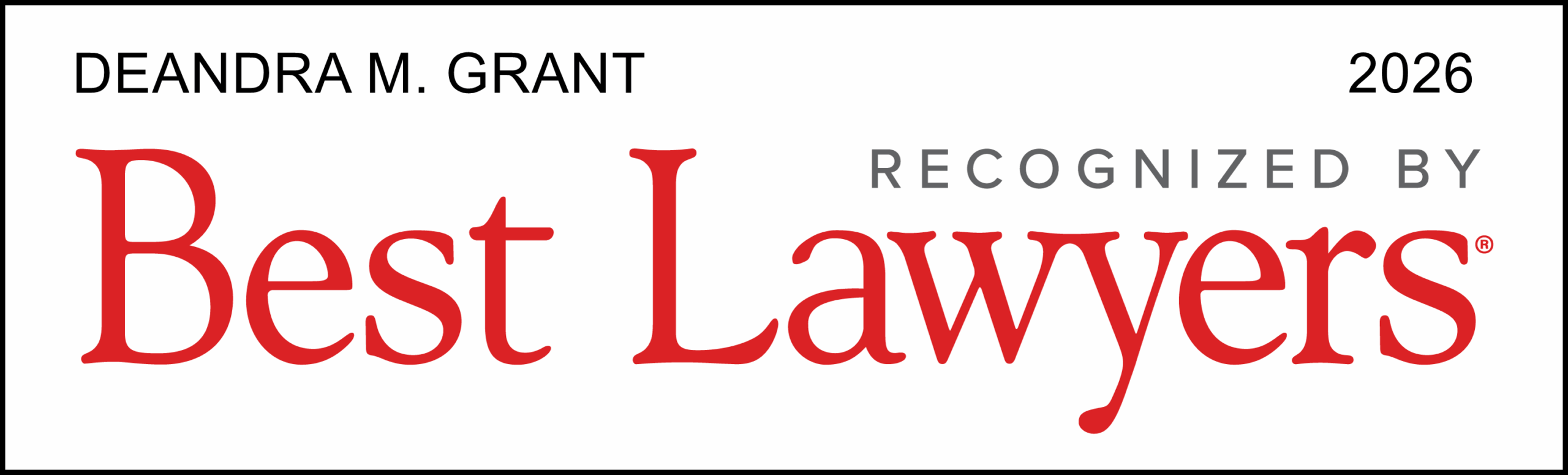 Deandra Grant - Best Lawyers 2026