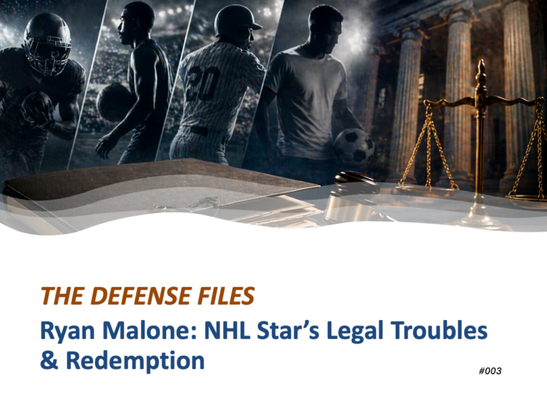 Ryan Malone: NHL Star’s Legal Troubles and Redemption