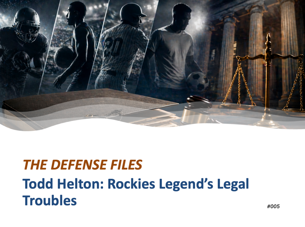 Todd Helton: Rockies Legend’s Legal Troubles
