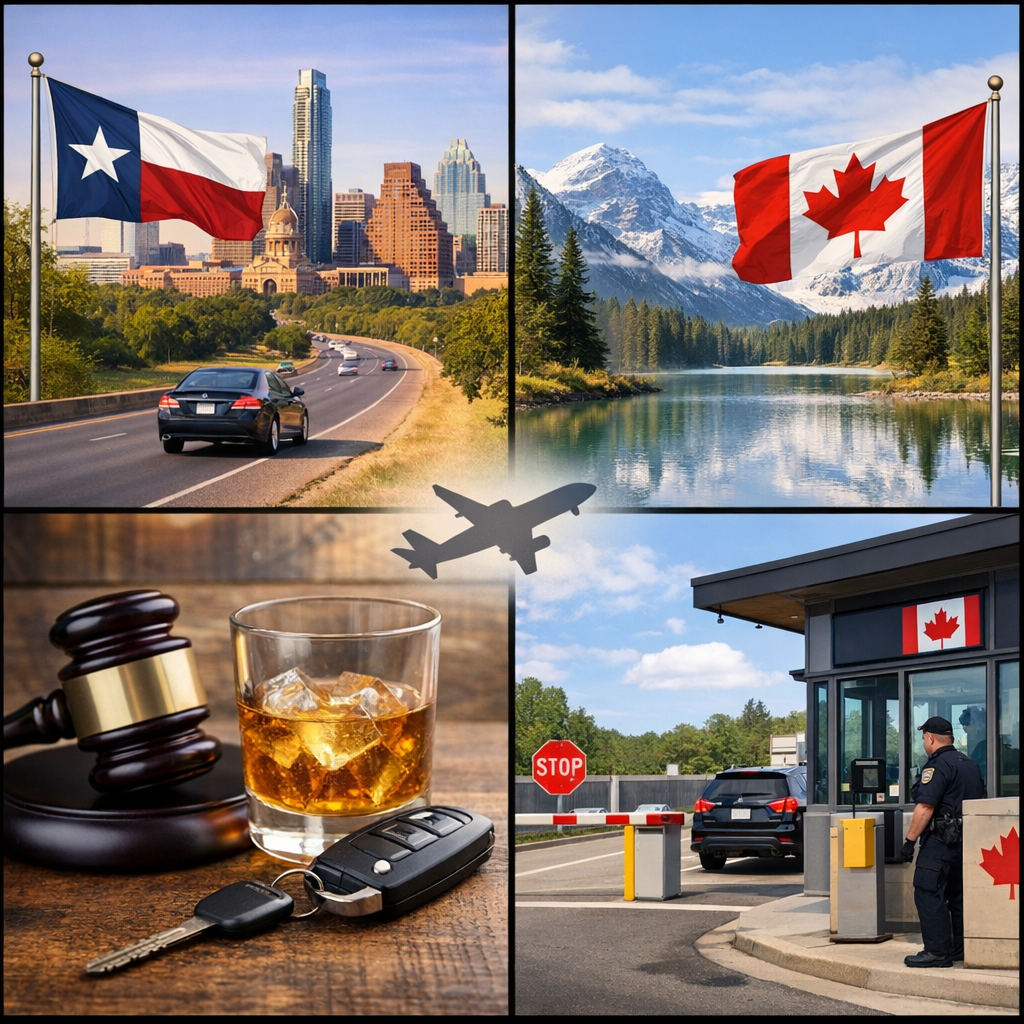 A Texas DWI and Traveling to Canada in 2026: A Cross-Border Guide from a Texas Defense Attorney and a Canadian Defence Lawyer