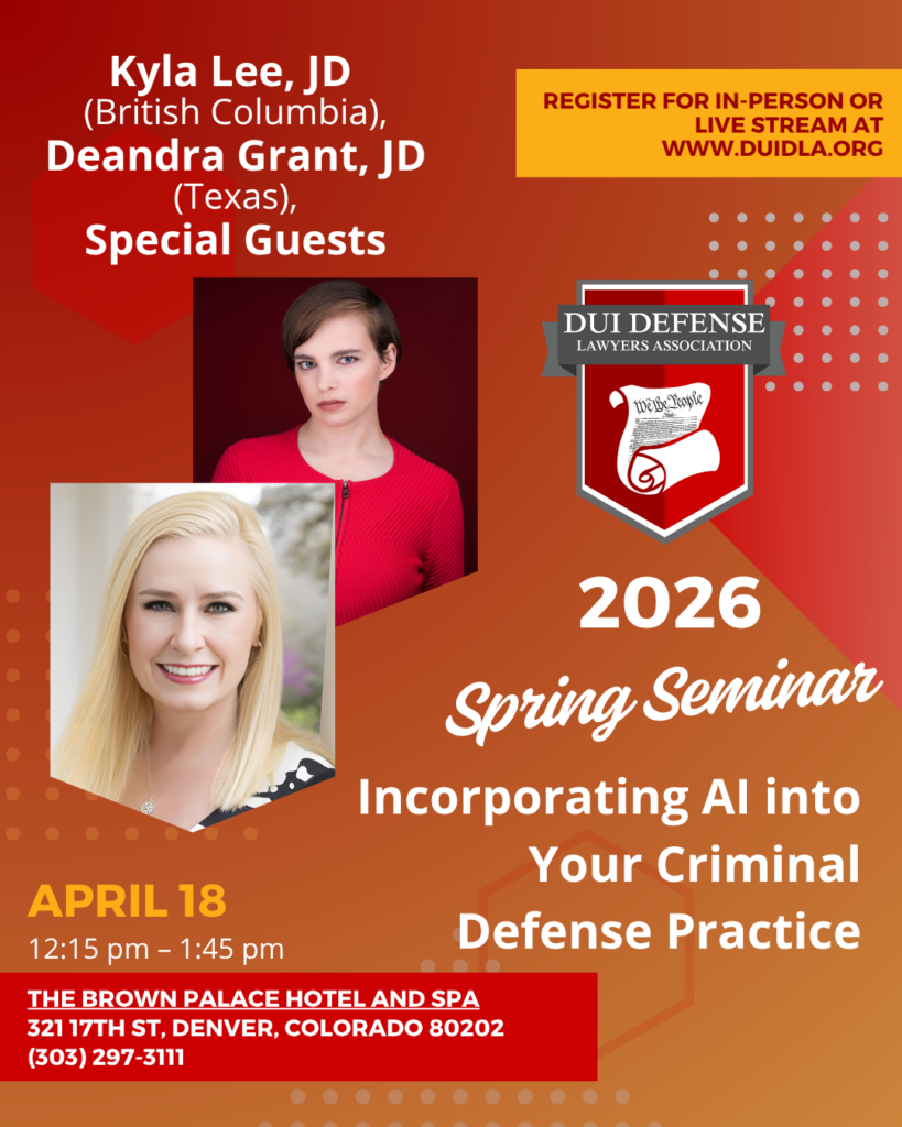 Texas DWI Defense Seminar 2026: How AI Is Changing Criminal Defense