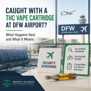 Caught with a THC Vape Cartridge at DFW Airport? What Happens Next and What It Means