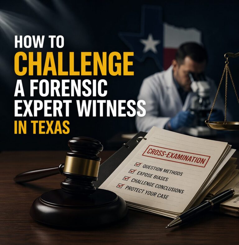 How to Challenge a Forensic Expert Witness in Texas