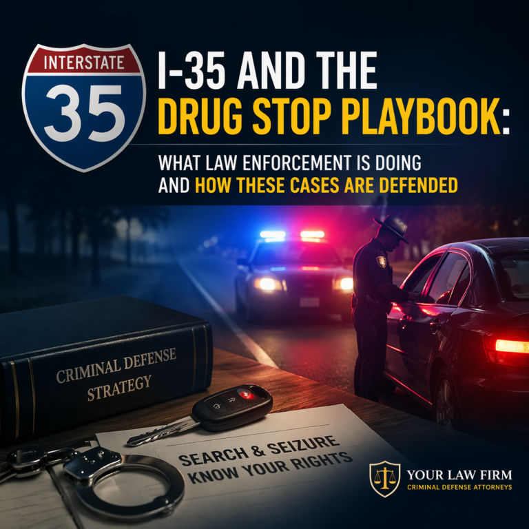 I-35 and the Drug Stop Playbook: What Law Enforcement Is Doing and How These Cases Are Defended