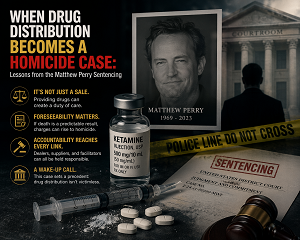 When Drug Distribution Becomes a Homicide Case Lessons from the Matthew Perry Sentencing
