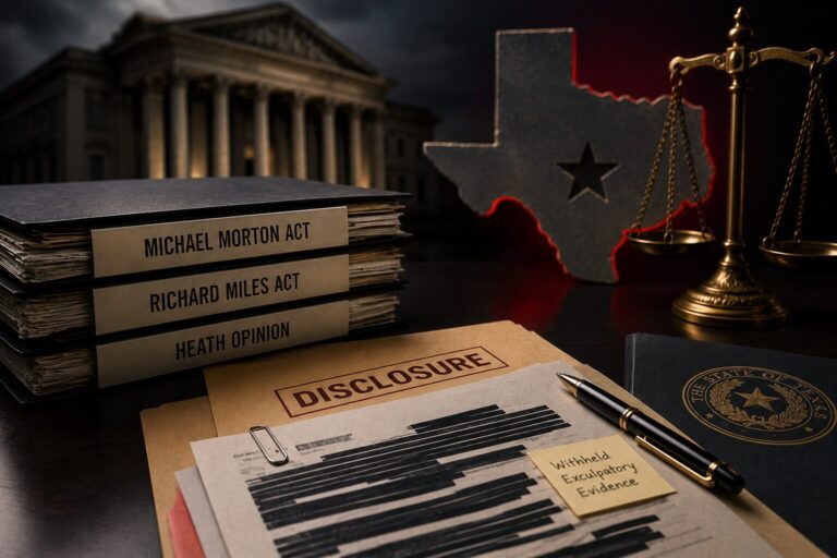 The Michael Morton Act, the Richard Miles Act and the Heath Opinion Now Under Fire