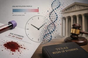 Reading age from a bloodstain