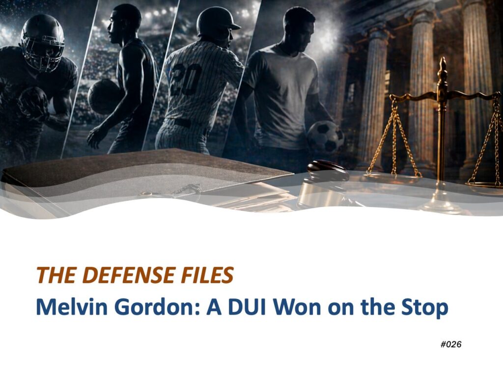 Melvin Gordon: A DUI Won on the Stop