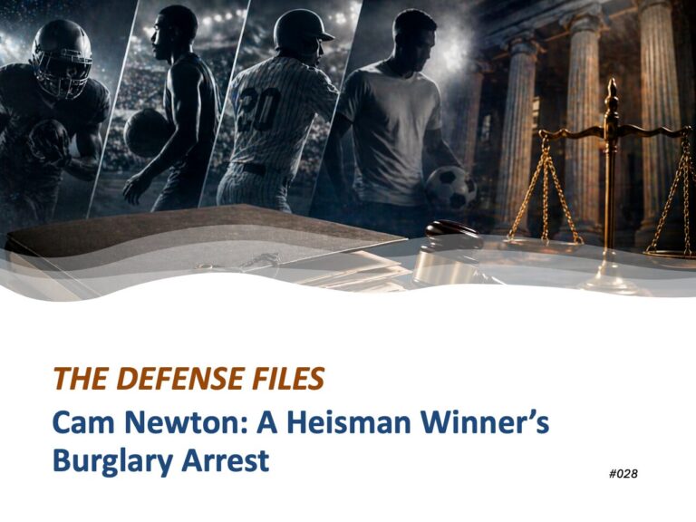 Cam Newton: A Heisman Winner’s Burglary Arrest