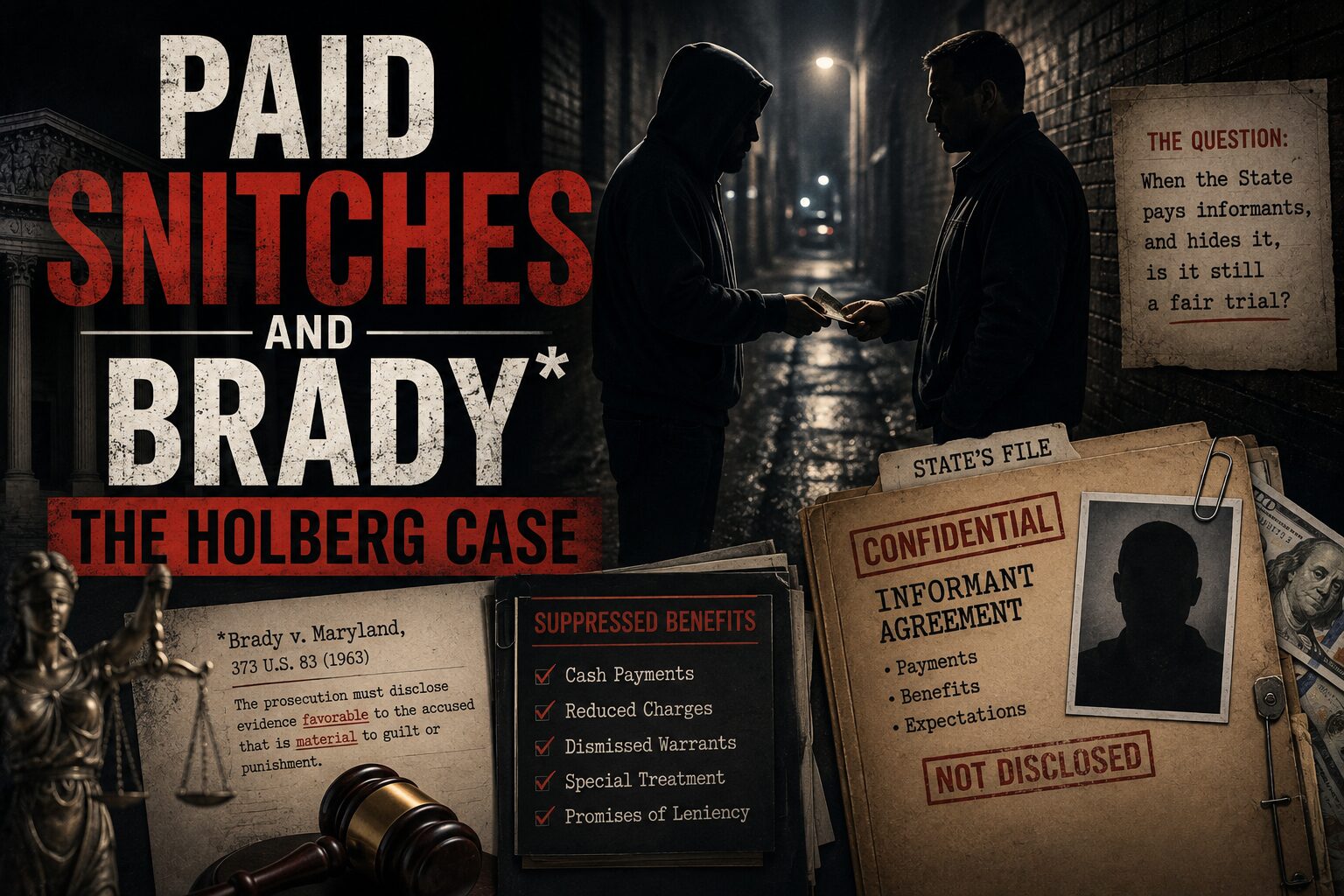 Paid Snitches and Brady: The Holberg Case