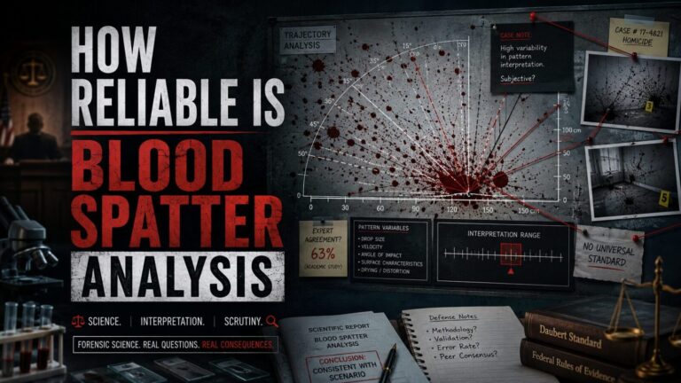 How Reliable Is Blood Spatter Analysis?