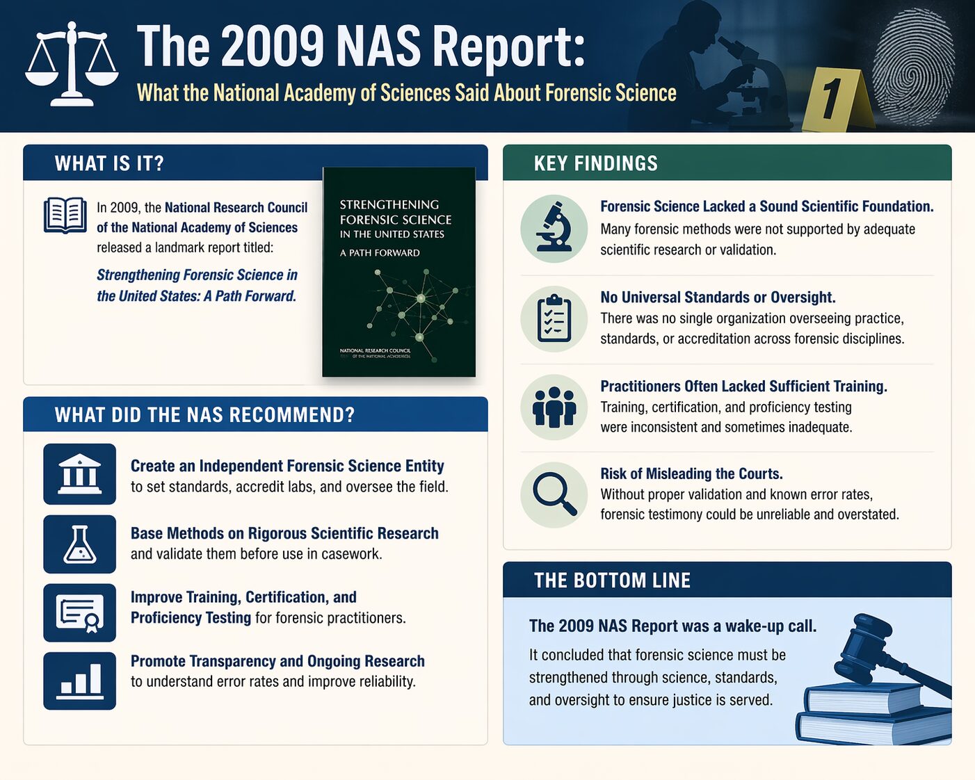 The 2009 NAS Report and Forensic Science Reliability