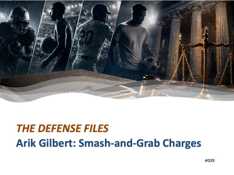 Arik Gilbert: Smash-and-Grab Charges