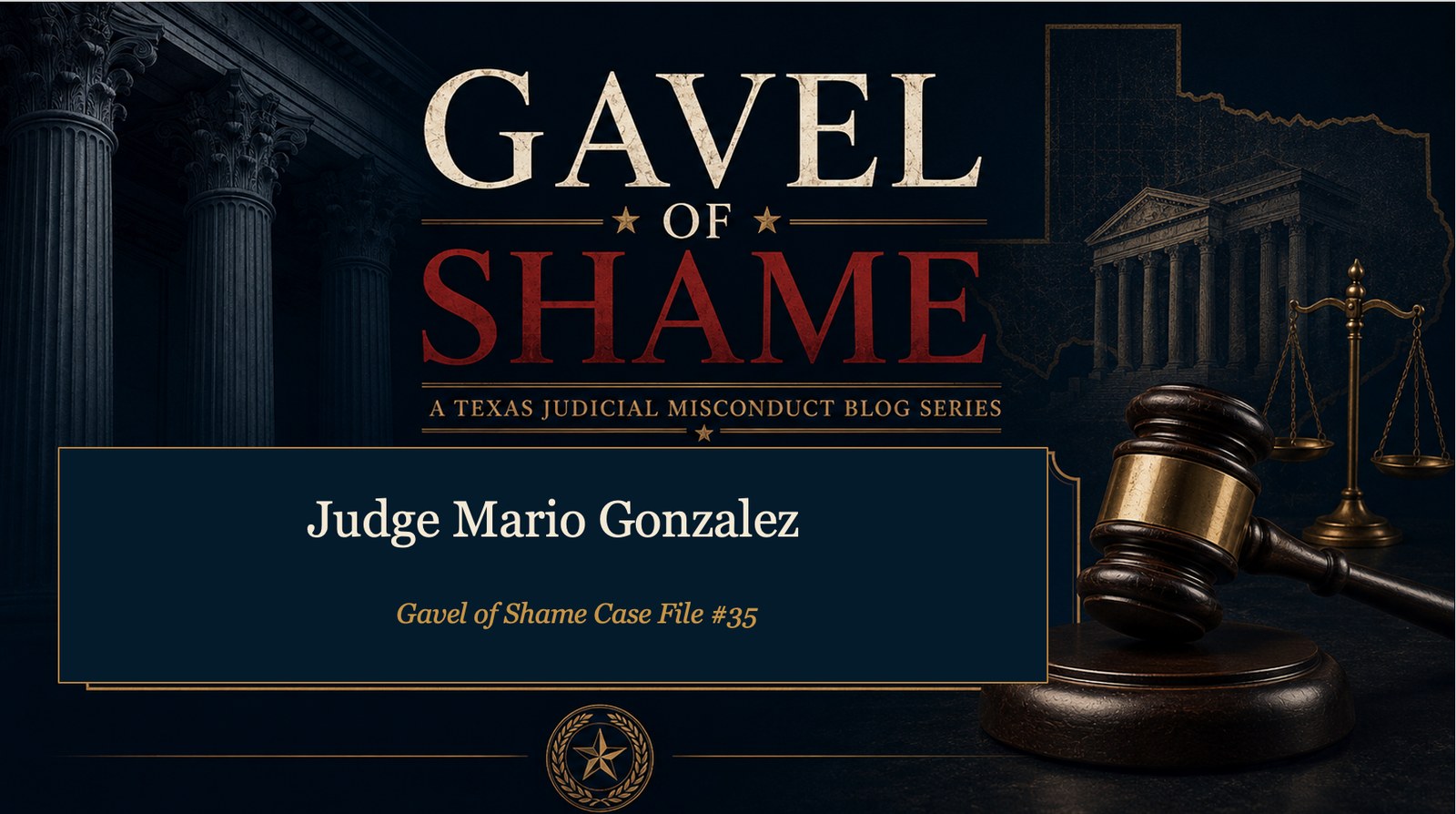 Judge Gonzalez Admonished Over Bail Bond Conflict