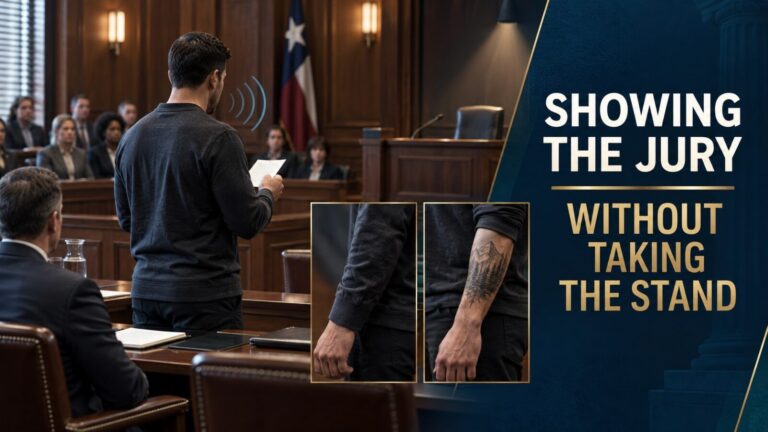 Showing the Jury Without Taking the Stand