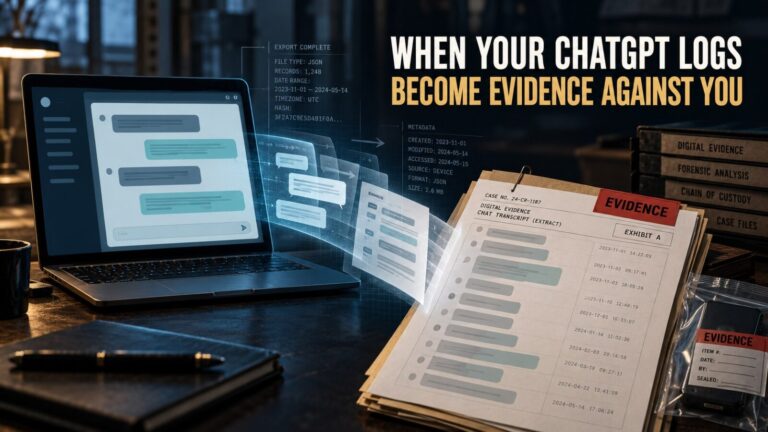 When Your ChatGPT Logs Become Evidence Against You